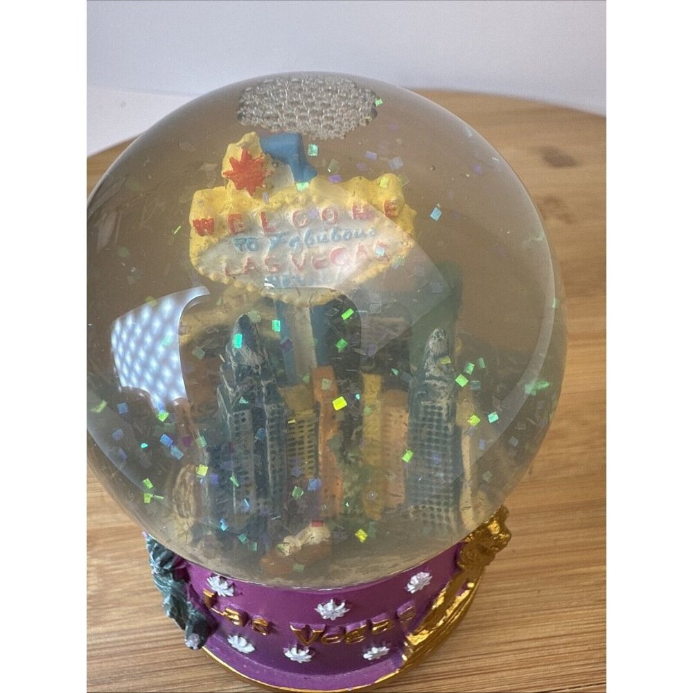 LAS VEGAS SNOW GLOBE ~ 3.25” ~ - Picture 2 of 12